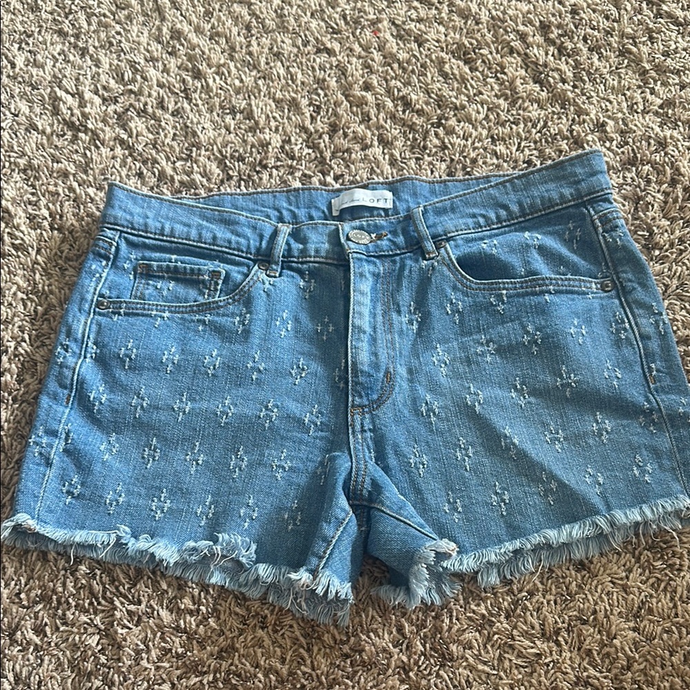 LOFT Women's Blue Denim Shorts